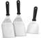 Onlyfire Ensemble de Spatules Acier Inoxydable, Kit Plancha Set Barbecue pour Teppanyaki, Plaque de Barbecue, Gril à Gaz, Accessoire Spatule BBQ Plancha, 3 Pièces