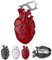 Custodia per auricolari 3D a forma di cuore per Airpods Pro2/3, custodia per auricolari anatomica in silicone trasparente personalizzata per donne e uomini