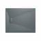 Aquariss SMC Slate Effect Shower Enclosure Tray 1100x900mm Rectangular Wetroom Shower Base Anthracite