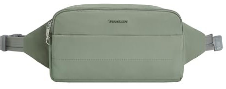 Travelon Anti-Diebstahl Roam XL Gürteltasche, Moos, 11 W x 6.5 H x 3 D, Travelon Anti-Diebstahl Roam XL Gürteltasche