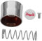 SEWOART 1 Set Toilet Flush Valve Push-type Flush Valve Tool Flush Valve Tool Valve Drying Rack Planter Foam Blocks Automatic Flush Valve Hand Flush Valve General Valves Car Metal Silver