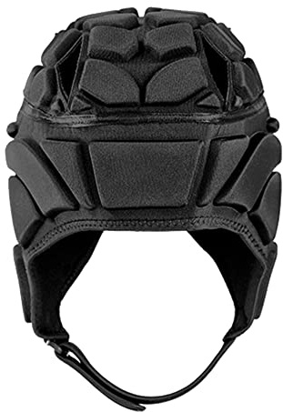 Ejoyous Rugby Helm, Fußball Torwart Helm Kopfschutz Schutzhelm Verstellbarer Kopfschutz Entworfene Löcher, Unterstützung der Belüftung, Schaumstoffpolsterung (M)
