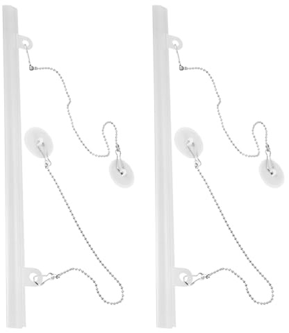 Garneck Cintre à Tableau Lot de 2 en Plastique 50 CM Crochets Suspendre d'Affiches Murales