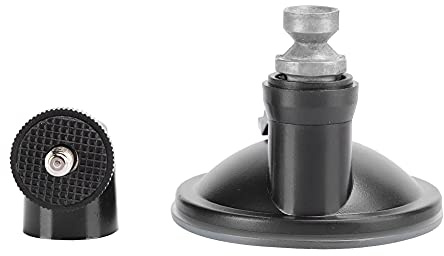 Ausla Soporte Montado en Vehículo de Aleación de Aluminio Soporte de Ventosa de Vacío Rosca de 1,4 Pulgadas Ventosa de 65 Mm Cabezal de Bola Ajustable para Registrador de Datos del Automóvil Uso del