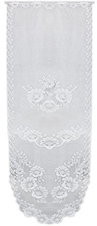 Haus und Deko Tür-Panneaux Mona weiß 60x180 cm Türvorhang Glastür Scheibengardine Jacquard Gardine 5 Modelle - Typ 3