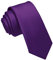 JEMYGINS Cravate Homme Violet en Soie 6CM Étroit Slim Plusieurs Couleurs Disponibles Décontractée Compris Boîte(10)
