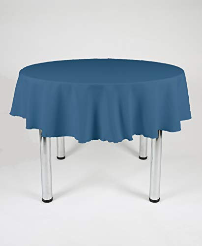 Hope Textiles Airforce Blue 48 Diameter (121cm) Small Round Fabric TABLECLOTH/TABLE CLOTH (Polyester, not cotton)