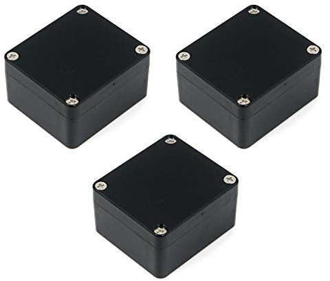 Tulead Abzweigdose, ABS-Gehäuse, wasserdicht, staubdicht, 6,4 x 5,7 x 3,5 cm, 3 Stück