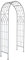 CHARLES BENTLEY Decorative, Wrought Iron Arch, Ideal for Growing Plants, Classic Antique Grey Finish, Vintage, Rustic, Outdoor, Garden, Lawn, Patio, Archway (211x103x36cm)