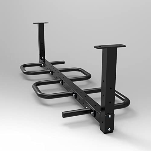 AHDFY Heavy Duty Klimmzugstange mit Mehreren Griffen, Multifunktion Fitness Klimzugststange Wand Pull Up Bar, Max-Belastung 500kg, 4 SchwerlastdüBel,1 siamesed