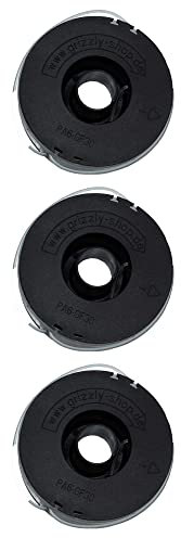 Florabest Rasentrimmer Spule FRT 450 A1, FRT 450 B2, FRT 430, 430/10 Fadenspulen-Set, 3-teilig, Ersatzspule, Doppelfadenspule