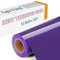 Lya Vinyl 15FT Heat Transfer Vinyl, Purple Iron on Vinyl Roll for Cricut, Silhouette Cameo, Purple HTV Vinyl for DIY Fabric, Clothes, Bags, and Other Textiles