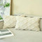 Ci & Ci 2er Set Boho Deko Kissenbezug 30x50 cm, Beige Kissen Sofakissen Dekokissen Zierkissen, Flauschig Kissenbezüge Kissenhülle für Sofa Couch