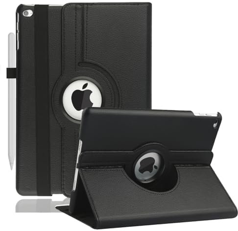 Rotating Case for iPad 9th Generation 2021, iPad 8th Generation 2020, iPad 7th Generation 10.2 2019-360 Degree Rotating Multi-Angle Viewing Stand, Auto Sleep/Wake (Black)