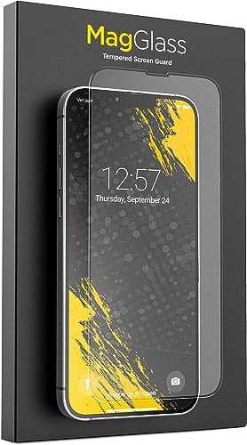 magglass Matte Screen Guard, Compatible with iPhone 15 Screen Protector [Anti-Glare] Fingerprint/Oil Smudge-proof Tempered Glass (Applicator included)