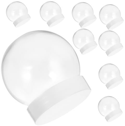 CIMAXIC 10St schneekugel machen sie ihre eigene leere aus klarem Kunststoff Kompakte DIY- aus Kunststoff DIY Kunsthandwerk zur Herstellung einer