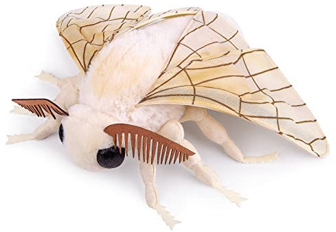 lilizzhoumax Motte Plüschtier: Realistische Seidenmotte, Kawaii, für Wilde Tiere & Geschenke