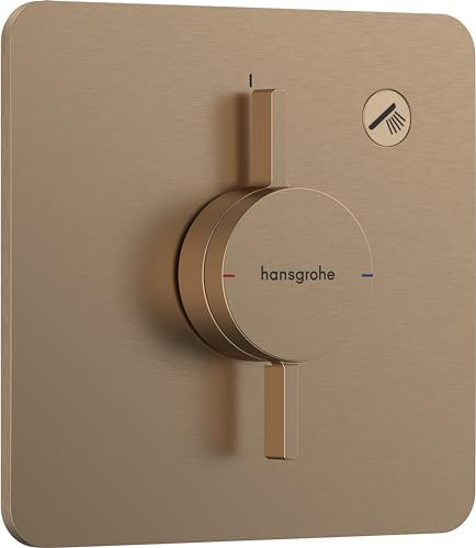 hansgrohe DuoTurn Q - Rubinetto per doccia incasso per 1 utenza, Miscelatore monocomando per iBox universal 2, bronzo spazzolato