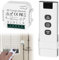 Set di controllo radio per tapparelle, interruttore intelligente compatibile con interruttore radio 230 V, composto da telecomando RF + modulo ricevitore per tapparelle, persiane, tende da sole