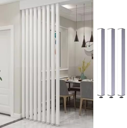 Raumteiler Japanische Zimmer -Partition -Design - 2/3/4/5/6/7/8/9/10 Ft Groß, Büroraum -Teiler Holzlatten mit Verstellbarer Höhe, Basis, Keine Notwendigkeit zu Bohren (Color : 3pcs Height, Size : 24