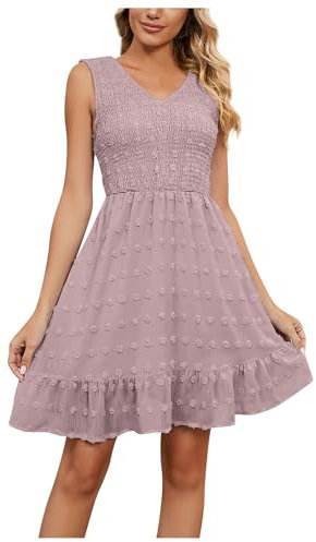 Robe Femme Chic Et Elegant, Robe Ete Sexy Ensemble Femme Chic Et Elegant De Soirée Plage Mariée Robe Cocktail Femme Mariage Longue Lin Terracotta Africaine Wax Chic Et Elegant (Rose,M)