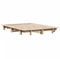 vidaXL Massivholzbett, Bettgestell Bettrahmen mit Lattenrost, Holzbett Bett für Schlafzimmer, Doppelbett, Modernes Design, 150x200cm Kiefer