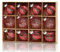 DEMIUKO 12 Stück Weihnachtskugeln Rot Weihnachtsschmuck Groß 80mm Glitzer Weihnachtsbaumkugeln Bruchsicher Christbaumkugeln Weihnachts Anhänger Ornamente für Party Neujahr Weihnachtsbaum Dekoration