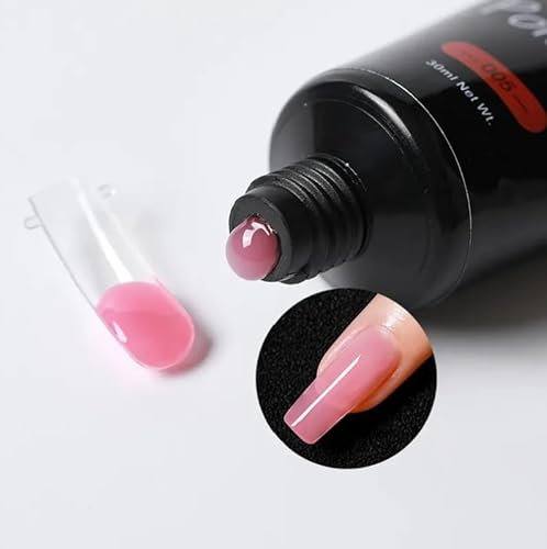 SEQ Poly Extension Gel BLOSSOM Nail Enhancement Gel for Beginner & Professional Nail Art Salon, Nail Strengthening, Nude Builder gel, French Manicure, Trendy Nail Art Design GIFT BAG