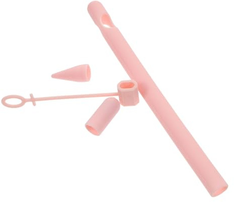 MOLUCKFU Cartoon Stiftschutzhülle für Digitalen Stift 1 – Hautfreundliche Silikonhülle Sturzsicher Kompatibel mit Tablette Zubehör Rutschfester Stifthalter Pinkes Schwein Design