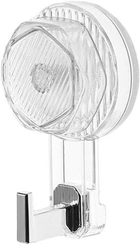 MOIDHSAG Soporte versátil para aspiradora montado en la pared, gancho de ventosa para baño, accesorios de baño, reutilizable, gancho fuerte para colgar