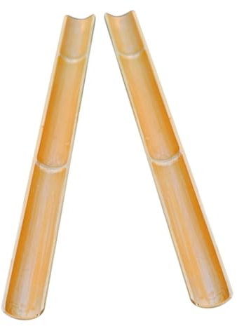 Zerodeko 2pièces Fontaine à Eau Bambou pour Extérieur Décoration Jardin Et Aquarium Design Simple Et Multifonctionnel