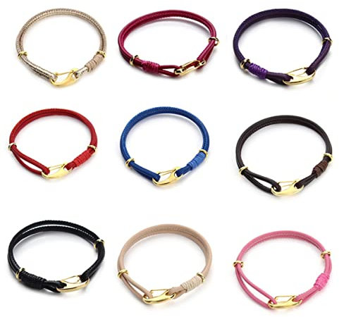 Pulseras De Cadena Pulsera De Cuerda Pulsera Trenzada Pulsera De Ondas Pulsera De Hombre Pulsera De Piel De Oveja para Mujer Pulsera De Cordón Pulsera De Ancla Pulsera De Hombre Pulsera Simple Beige