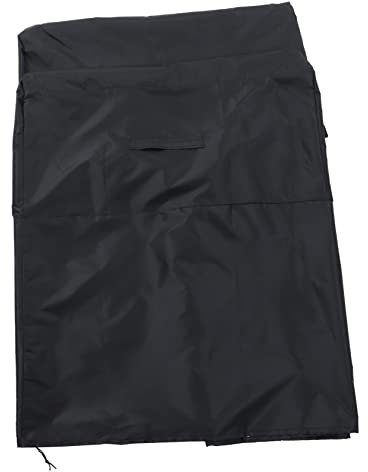 Happyyami 2st Sofabezug Kissenbezüge Für Outdoor-couches Gartenkissen Outdoor-kissen Für Stühle Sofabezüge Gartenmöbel Ecksofa Outdoor-sofa-abdeckung Sofas Sitz Liege Oxford-stoff Black