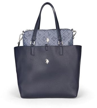 U.S.POLO ASSN. - Shopper Tasche aus polyurethan, navy blau (29 X 14 X 27 cm)