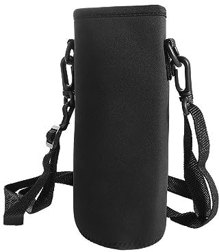Funda para botella de agua deportiva, portátil, 650-1500 ml, bolsa de neopreno, soporte para botella de agua, funda para taza (L)
