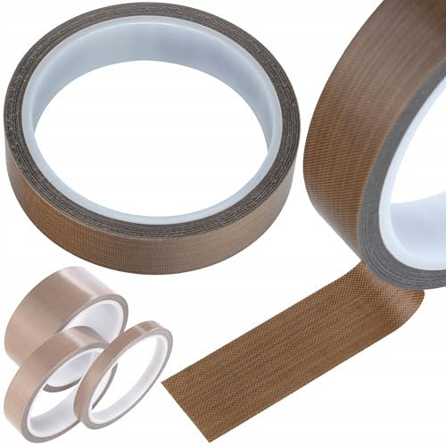Rosfix PTFE Klebeband – Teflonband 0,18mm | 25mm x 10m | Temperaturbeständigkeit -70°C bis +300°C | Universal einsetzbar | Thermoschutzband