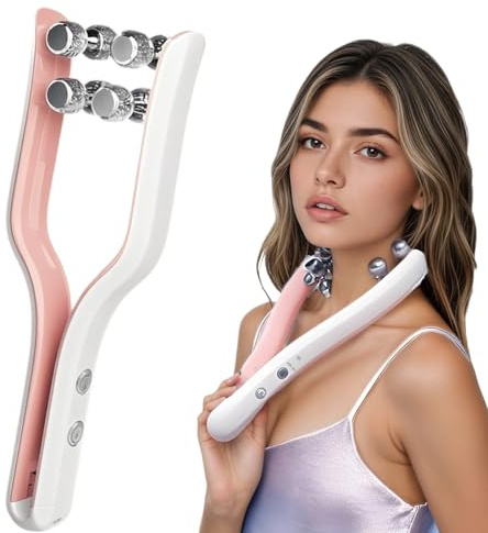 Doppelkinn Entferner Roller-Smbrige V-face lifting gerät,3 EMS Modi Gesichtsmassagegerät,Doppelkinn Straffer zur Anti-Falten Abschied von großen und kleinen Gesichtern Gesichtsschlankheit