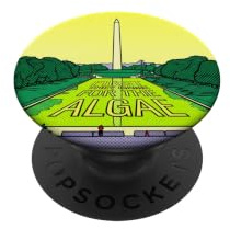 Washington Monument Algae Satire Retro Pop Art Grafik PopSockets Klebender PopGrip