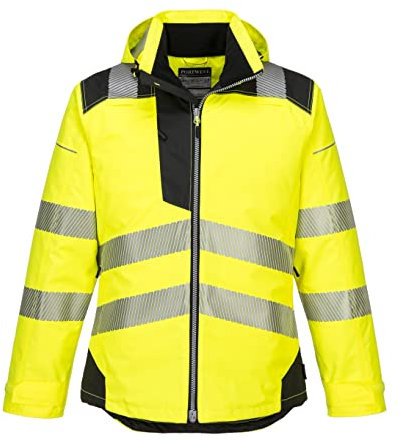 Portwest T400YBR5XL Vision Regen- und Warnschutzjacke, 5XL, Gelb/Schwarz