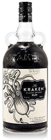 The Kraken Black Spiced Rum, 1 Litre Bottle