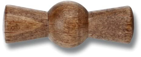 Fontini 30967211 Recambio Lazo Rotativo Garby en Madera de Haya Envejecida con Tornillos Patiné