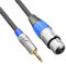 Tisino Cable XLR a Mini Jack, Cable Micrófono XLR Hembra a 3,5 mm para videocámaras, cámaras DSLR, dispositivo de grabación de computadora y más - 3M