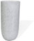 Köhko® Blumenkübel Pflanzkübel aus Fiberglas Pflanzübertopf ø34xH64 cm Elfenbeinfarben Rund Übertopf