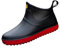 GURGER Stivali di Gomma Donna Uomo Stivaletti Pioggia Stivaletto Bassi Impermeabili Wellington Nero Rosso Taglie 39