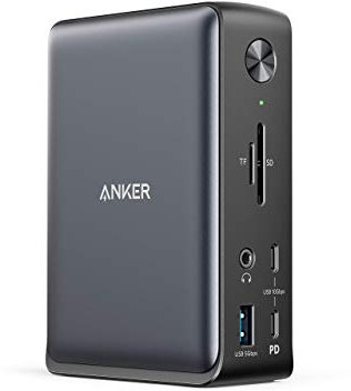Anker Docking Station, Anker 575 USB-C Docking Station (13-in-1), 85W Charging for Laptop, 18W Charging for Phone, Triple Display, 4K HDMI, 10 Gbps USB-C and 5 Gbps USB-A Data, Ethernet, Audio, SD 3.0