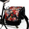 BikyBag Classic – Doppelte Fahrradtasche – 26 L Wasserabweisende Gepäckträgertasche | Fahrradtasche für Pendler & Einkauf (Classic CL - Rote Wiese)