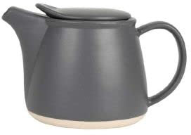 Sema - THEIERE EDNA en GRES Gris 0,70 L Filtre INOX