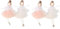 VALICLUD 4 Stücke Weihnachtsbaumschmuck Engel Anhänger Plüsch Mädchen Puppe Ballerina mit Tutu Christbaum Anhänger Engelanhänger Baumschmuck Ornament für Weihnachten Fenster Tür