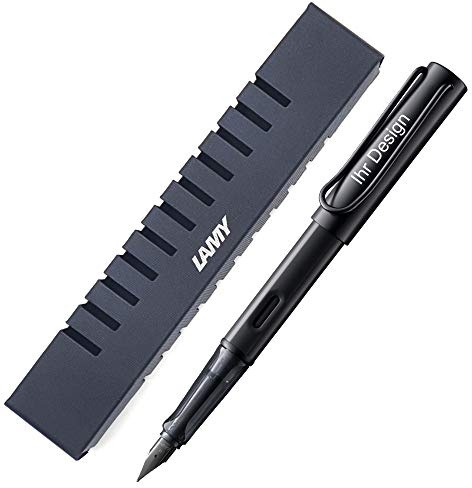 Lamy AL-star black Füllhalter 071, Federstärke LH, mit Gravur (Lasergravur), V60