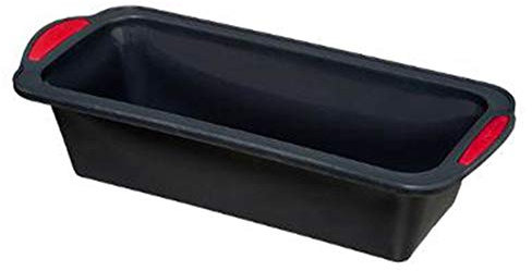 VITA PERFETTA 1 x Moule à Cake en Silicone de Qualité Anti Adhésif, Gris (31 x 14 x 8 cm)